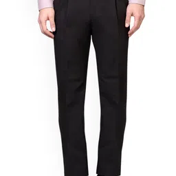 Peter England Men Regular Fit Mid-Rise Pleated Cotton Formal Trouser-picture-20
