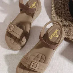 AROOM Women Flatform Sandals with Buckles-image-20