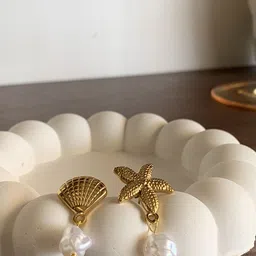 Amossh Tarini 18k Gold Plated Waterproof Earrings-picture-42
