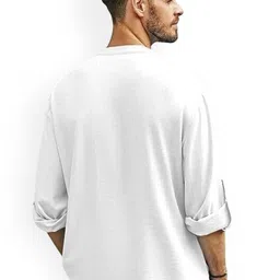 EdinWolf Men Solid A-Line Mandarin Collar Kurta image 2