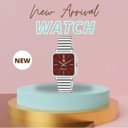 REBOOT Men Stainless Steel Bracelet Analogue Watch New147_154 Maroon Designer Square-image-48