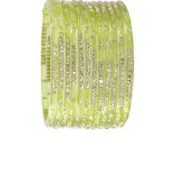 LAVAZZA Set Of 12 Stone-Studded Glass Bangles image 5
