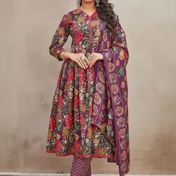 SZN Women Regular Sequinned Kurta with Salwar & With Dupatta image 3