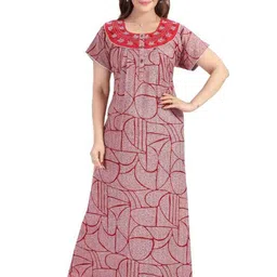 TRUNDZ Women Pink Nightdress image 5