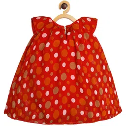Creative Kids Polka Dot Print Georgette A-Line Dress image 4