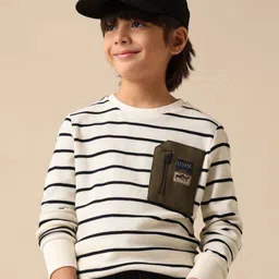 u.s. polo assn. kids Uspa Kids Boys Horizontal Striped Regular Fit Cotton T-shirt-picture-31
