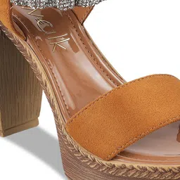 Catwalk Women Solid Open Toe Block Heel Sandals image 5