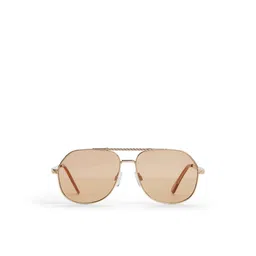 ALDO Women Brown Lens & Gold-Toned Aviator Sunglasses-picture-40