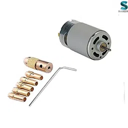 samest 12v 555 DC Motor 12000rpm High Speed with Drill Chuck Kit for DIY Projects and Models RS-555 Multipurpose Brushed Motor 13000rpm High RPM Electronic Components Electronic Hobby Kit-picture-10
