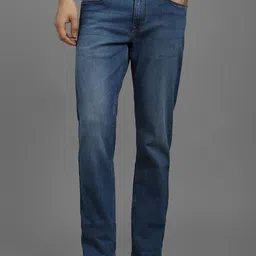 Louis Philippe Jeans Men Slim Fit Mid-Rise Light Fade Jeans-picture-20