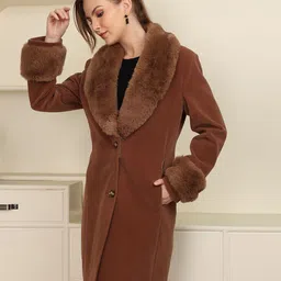 plagg Wool Solid Coat For Women image 3