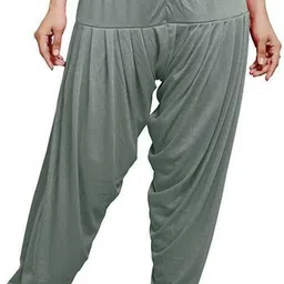 anjanai fashions Cotton Blend Solid Patiala image 1