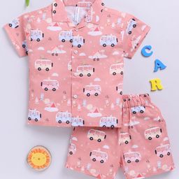 Toonyport Boys Printed Pure Cotton Shirt with Shorts-picture-47