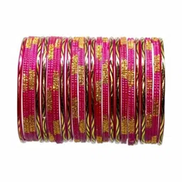 TRIOXY Magenta Glass Artificial Stones Bangle-picture-23