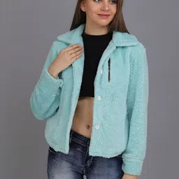 CORSICA Women Faux Fur Lightweight Spread Collar Jacket-image-92