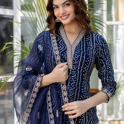Anouk Rustic Women Ethnic Motifs Printed Kurta with Trousers & Dupatta-picture-35