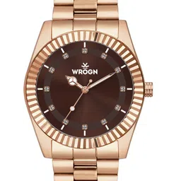 WROGN Men Dial & Bracelet Style Straps Analogue Watch HOBWRG0498-BR image 2