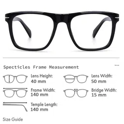 Arzonai Unisex Black UV Protected Lens Plastic Sunglasses image 2