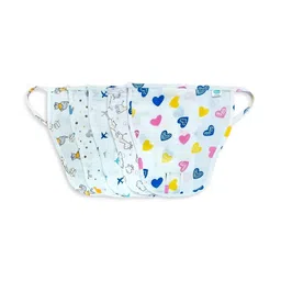 AHC Set Of 5 Kids Muslin Cotton Printed Reusable Nappy-picture-29