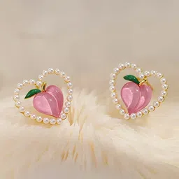 FIMBUL Heart Shaped Studs Earrings image 4