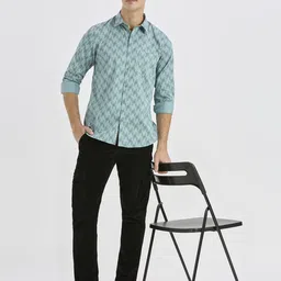 ROCKING SWAMY Men Regular Fit Abstract Printed Casual Shirt image 5