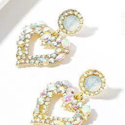 StyleCast x Revolte Heart Shaped Drop Earrings image 2