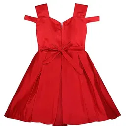 Wish Karo Satin A-Line Dress image 4