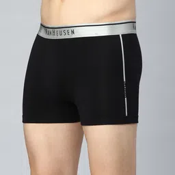 van heusen innerwear Van Heusen Cotton Mid-Rise Trunks IHQTR1BKS30041-Black image 2