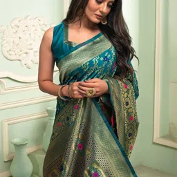 Vastravatika Zari Art Silk Kanjeevaram Saree image 2