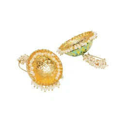 OOMPH Dome Shaped Jhumkas Earrings image 3