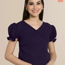 Mast & Harbour Women Pack of 2 Regular Sleeves Solid Top-picture-14