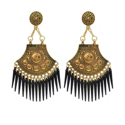 Weariton Women Black Chandbalis Earrings-picture-14