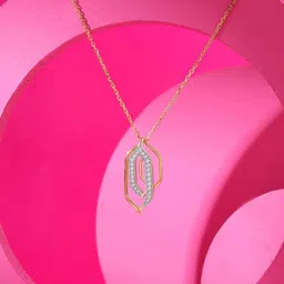 Mia By Tanishq Women 14Kt Gold Royal Arch Pendant With 0.16 Carat Natural Diamond -1.23 g-image-19