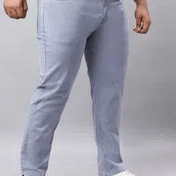 HJ HASASI Men Regular Fit Mid-Rise Light Fade Stretchable Jeans image 2