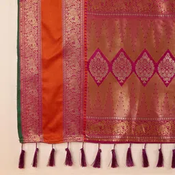 MARUTI ART Checked Zari Jacquard Paithani Saree image 4