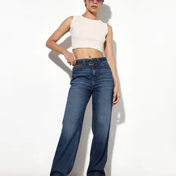 ONLY Women Straight Fit Light Fade Stretchable Jeans-picture-41