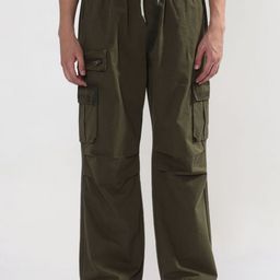 SHOWOFF Men Straight Fit Low-Rise Cargos Trousers-picture-32