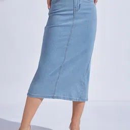 Miss Chase Straight High Rise Midi Skirts-picture-25