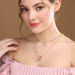 Priyaasi Gold-Plated Layered Necklace-picture-21