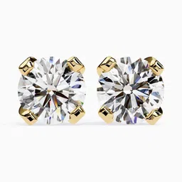 VALANOVA BIS Hallmark 18KT Yellow Gold Diamond Studded Earrings- 1.87 gm-picture-32