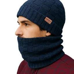 Alexvyan Men Self Design Beanie image 3