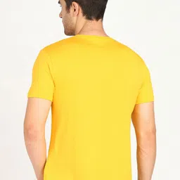 Provogue Men Typography Printed Applique T-shirt image 4