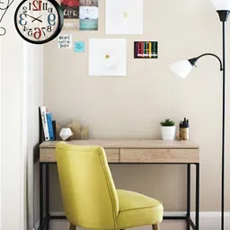 Nutts Black & White Double Sided Analogue Vintage Wall Clock image 3