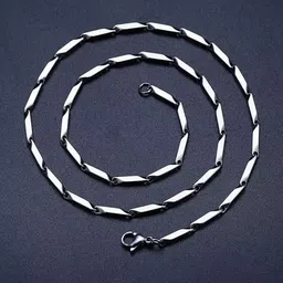 The Roadster Lifestyle Co Men Silver-Plated Fashionable Chain-picture-27