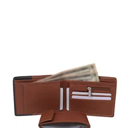 CRAFT LINE Men Colourblocked Two Fold Wallet image 2