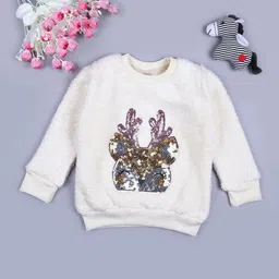 V-Mart Girls Printed Hooded Sweatshirt-picture-26