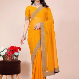 K 5 Fashion Embroidered Pure Georgette Saree-picture-18