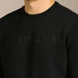 Louis Philippe Men Embroidered Pullover Sweatshirt image 4