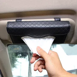 hsr PU Leather Tissue Box Vehicle Tissue Dispenser Vehicle Tissue Dispenser image 2