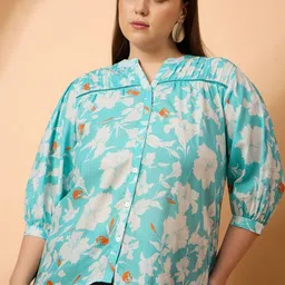 Moda Rapido Floral Print Cotton Top image 5